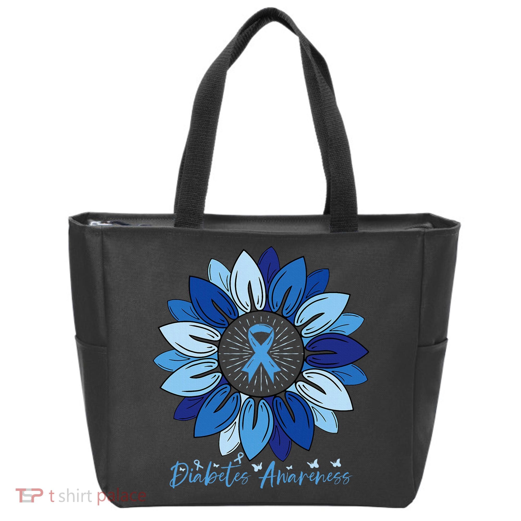 Sunflower Diabetes Awareness Month Tote Bag