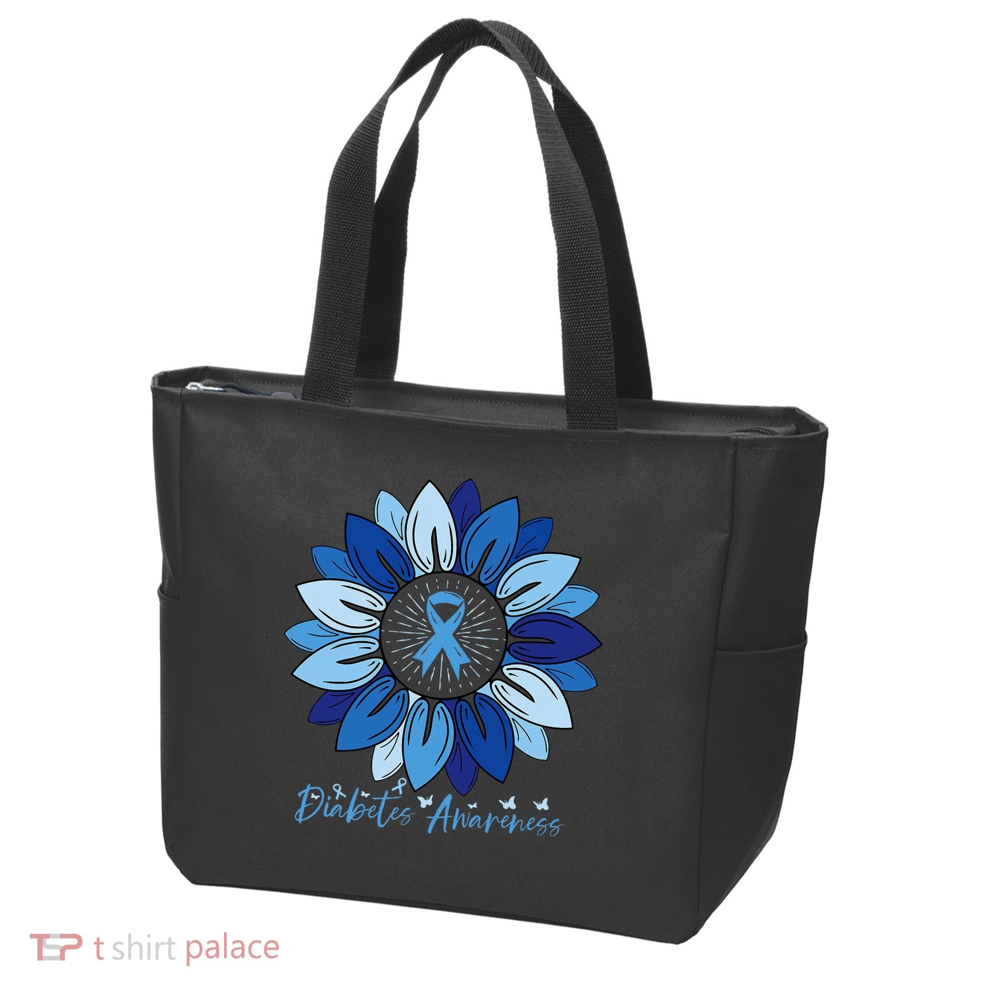 Sunflower Diabetes Awareness Month Tote Bag
