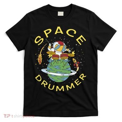 Space Drummer Astronaut T-Shirt