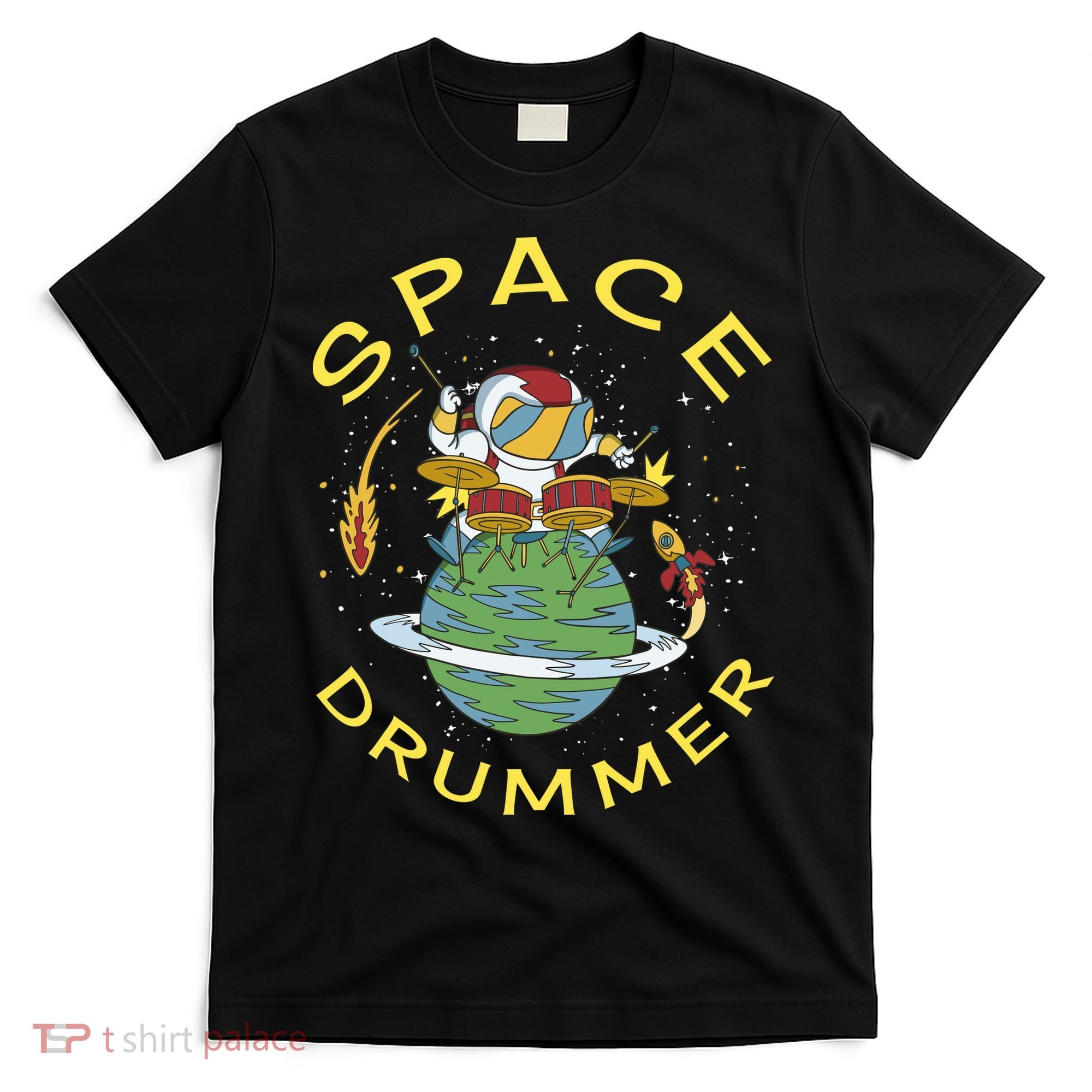 Space Drummer Astronaut T-Shirt
