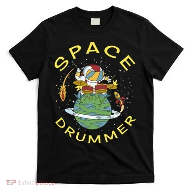 Space Drummer Astronaut T-Shirt