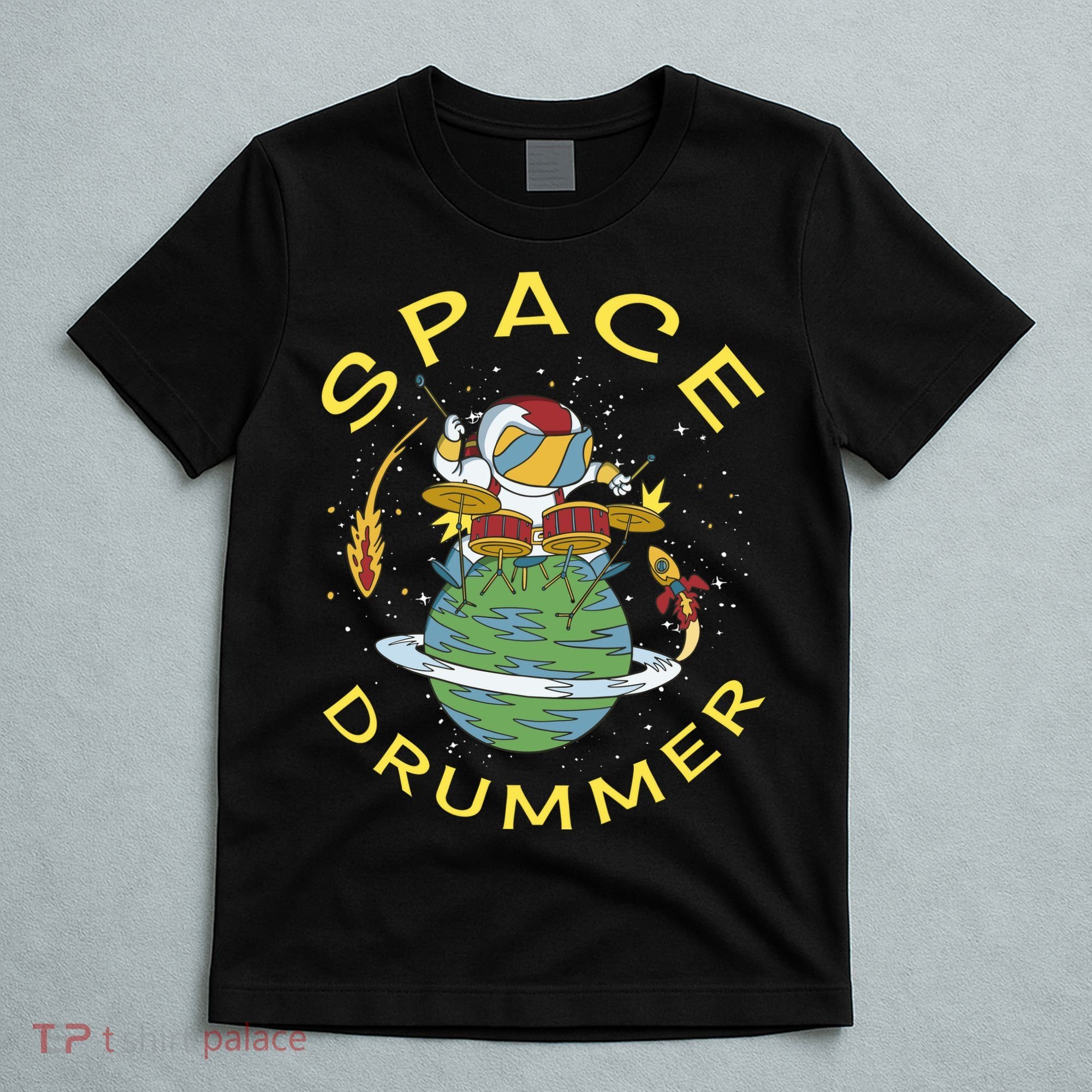 Space Drummer Astronaut T-Shirt