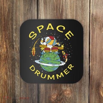 Space Drummer Astronaut Coaster