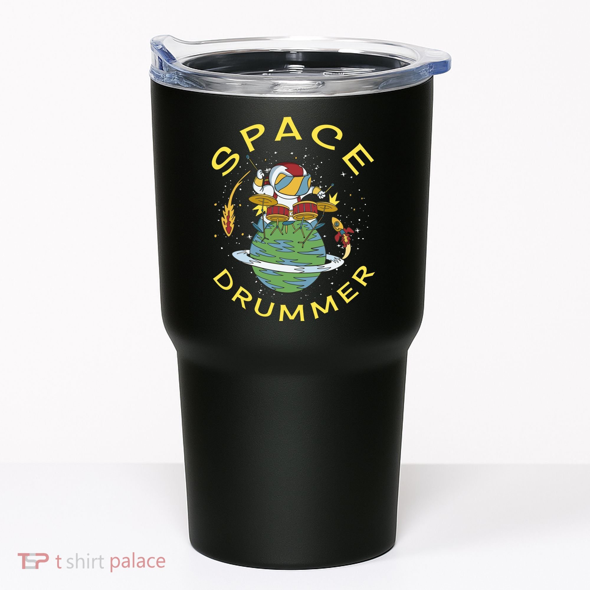 Space Drummer Astronaut Tumbler