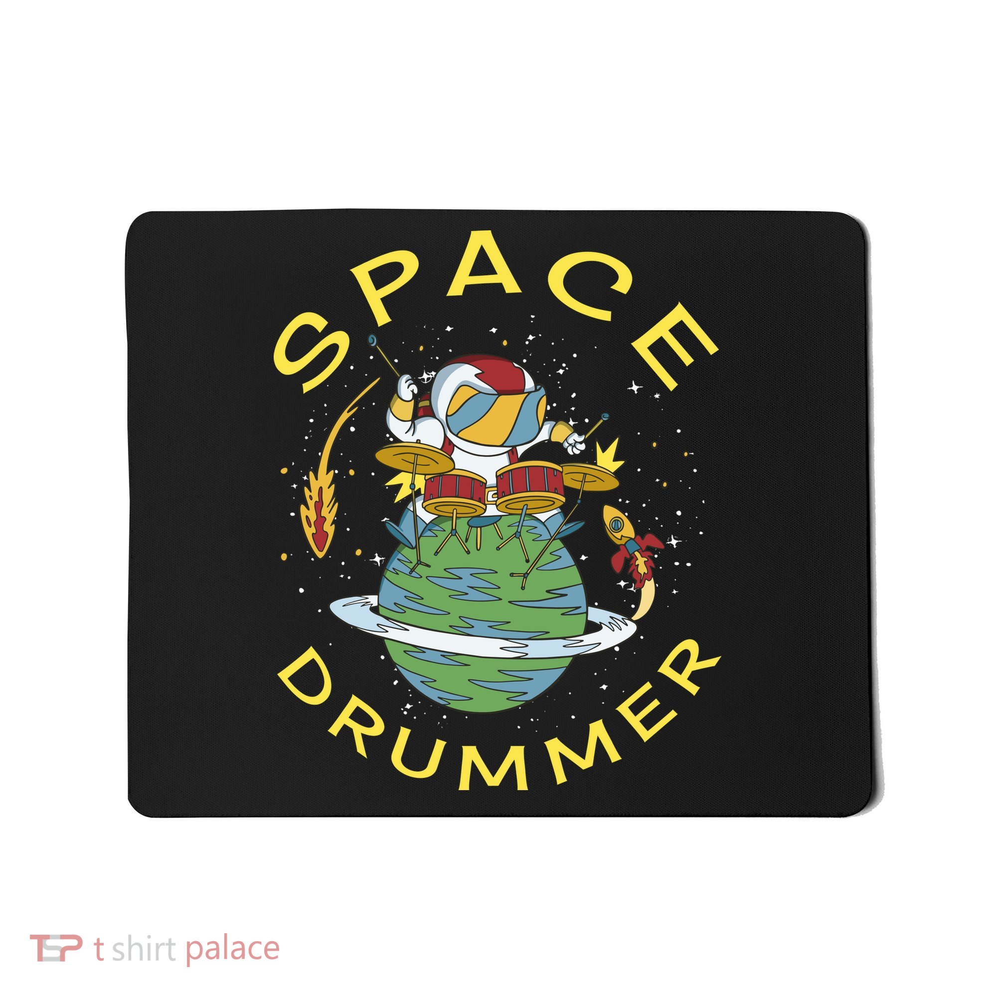 Space Drummer Astronaut Mousepad