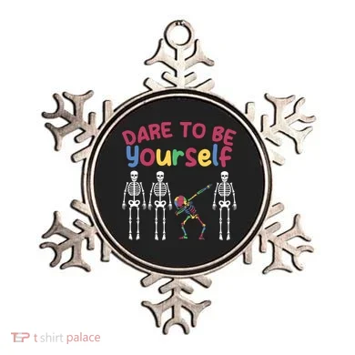 skeleton dancing autistic puzzle support autism awareness great gift Ornament