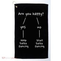 Salsa Dance Are You Happy Dancing Latin Dancer Salsero Golf Towel thumb 0