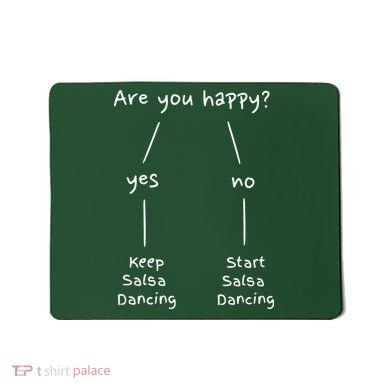 Salsa Dance Are You Happy Dancing Latin Dancer Salsero Mousepad
