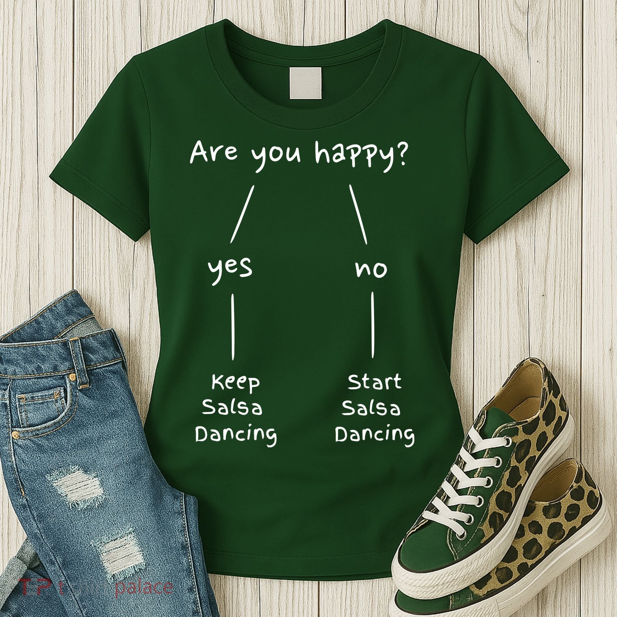 Salsa Dance Are You Happy Dancing Latin Dancer Salsero Women's T-Shirt