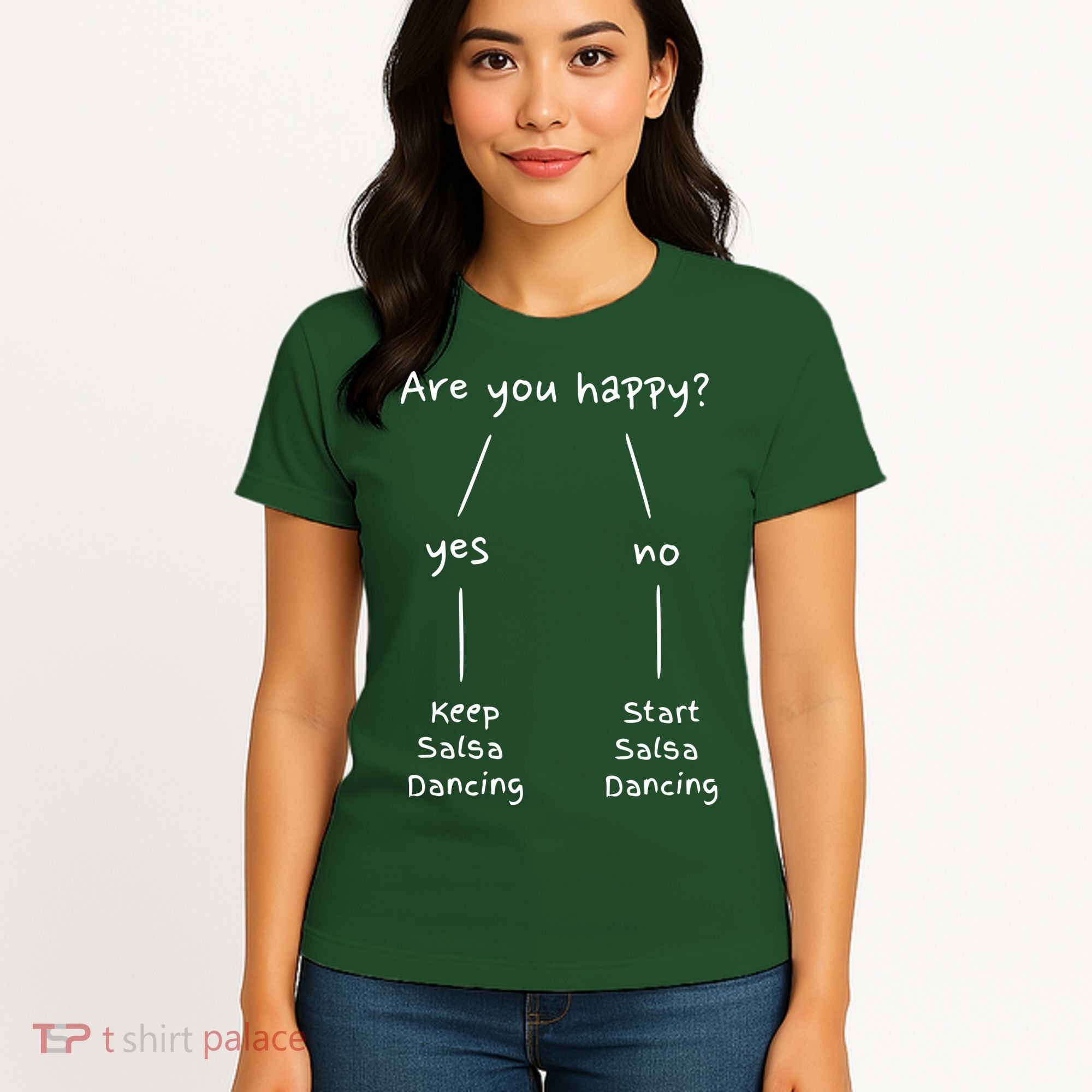 Salsa Dance Are You Happy Dancing Latin Dancer Salsero Women's T-Shirt