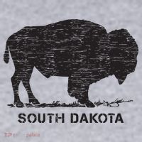 South Dakota And American Buffalo Bison Women's Sweatshirt thumb 2