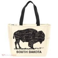 South Dakota And American Buffalo Bison Tote Bag thumb 0