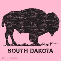 South Dakota And American Buffalo Bison Coaster thumb 2
