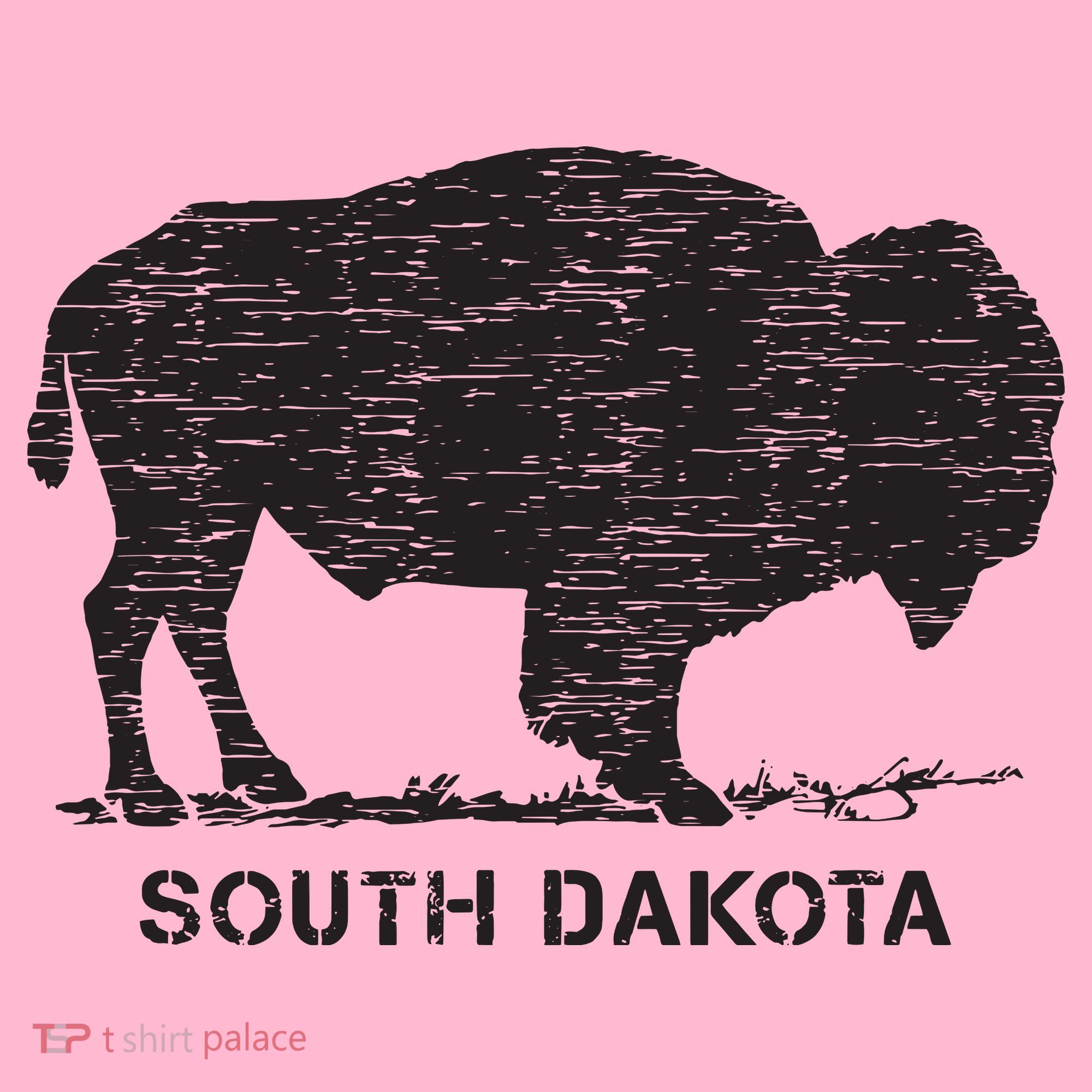 South Dakota And American Buffalo Bison Coaster