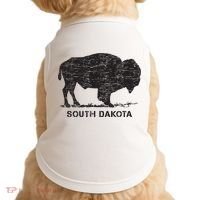 South Dakota And American Buffalo Bison Doggie Tank thumb 0