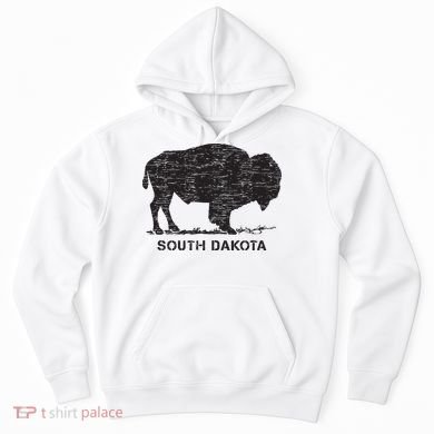 South Dakota And American Buffalo Bison Hoodie