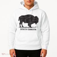 South Dakota And American Buffalo Bison Hoodie thumb 2