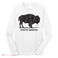 South Dakota And American Buffalo Bison Long Sleeve Shirt thumb 0