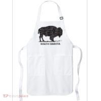 South Dakota And American Buffalo Bison Apron thumb 0