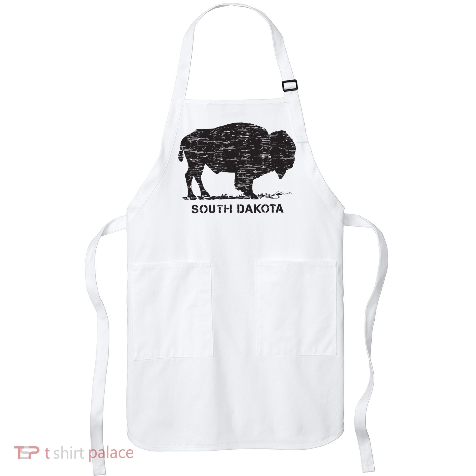 South Dakota And American Buffalo Bison Apron