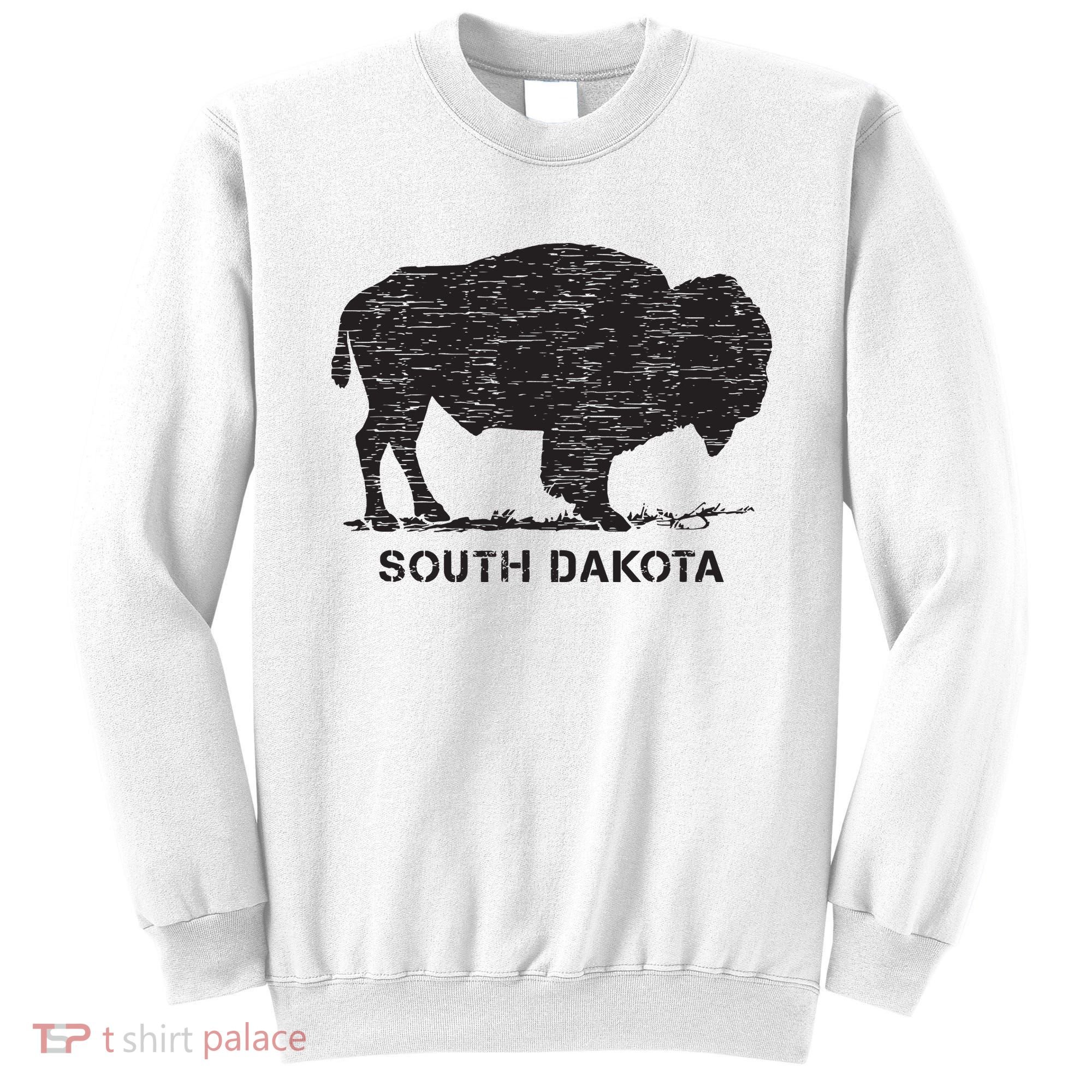 South Dakota And American Buffalo Bison Sweatshirt