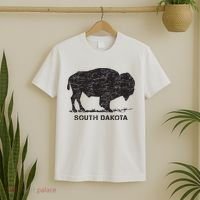 South Dakota And American Buffalo Bison T-Shirt thumb 2