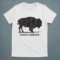 South Dakota And American Buffalo Bison T-Shirt thumb 5