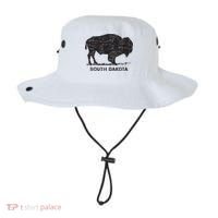 South Dakota And American Buffalo Bison Bucket Hat thumb 0