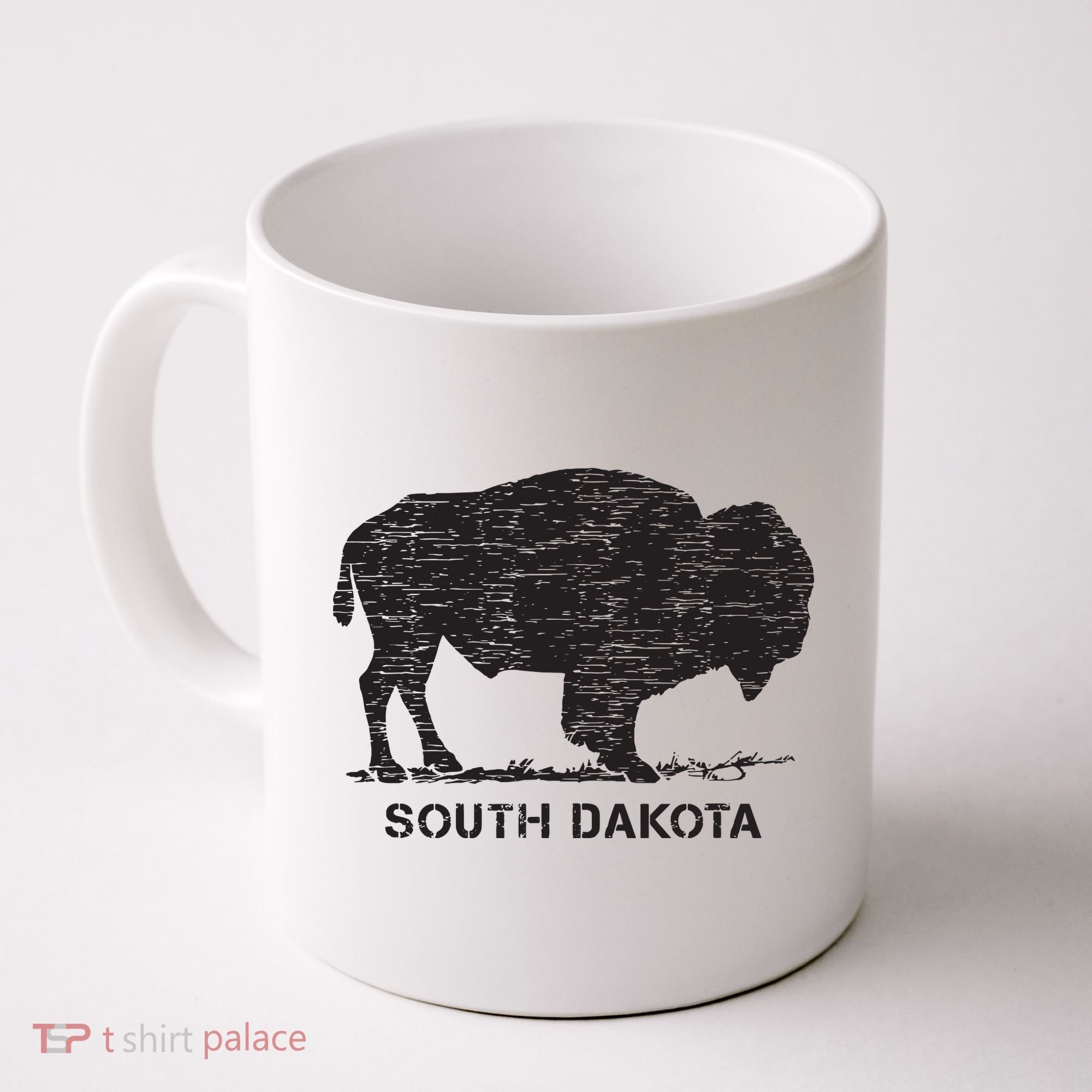 South Dakota And American Buffalo Bison Coffee Mug