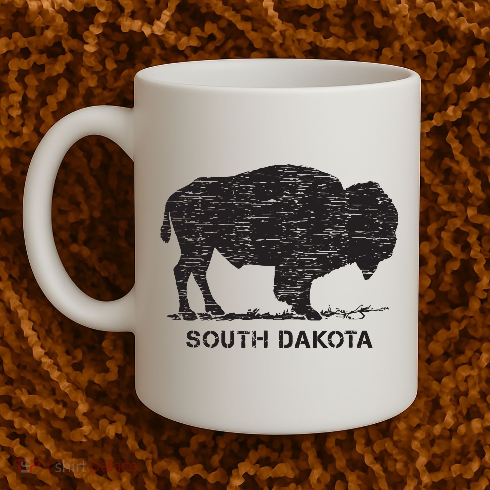 South Dakota And American Buffalo Bison Coffee Mug