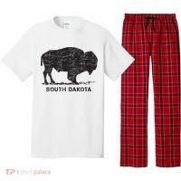 South Dakota And American Buffalo Bison Pajama Set thumb 0