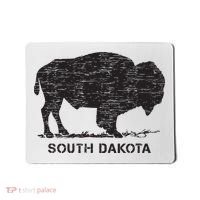 South Dakota And American Buffalo Bison Mousepad thumb 0