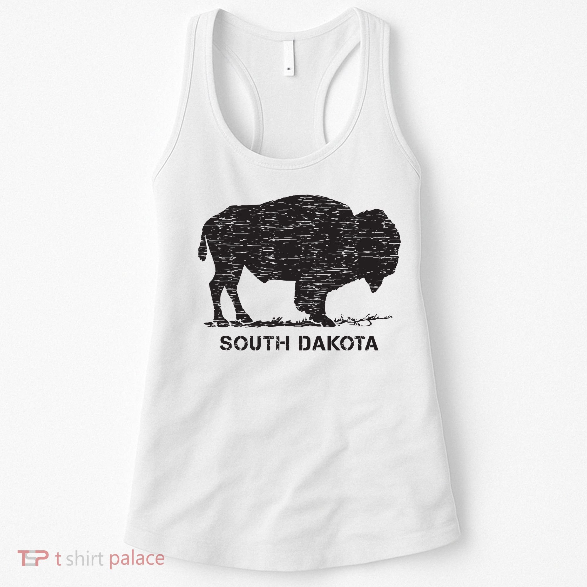 South Dakota And American Buffalo Bison Women's Tank Top