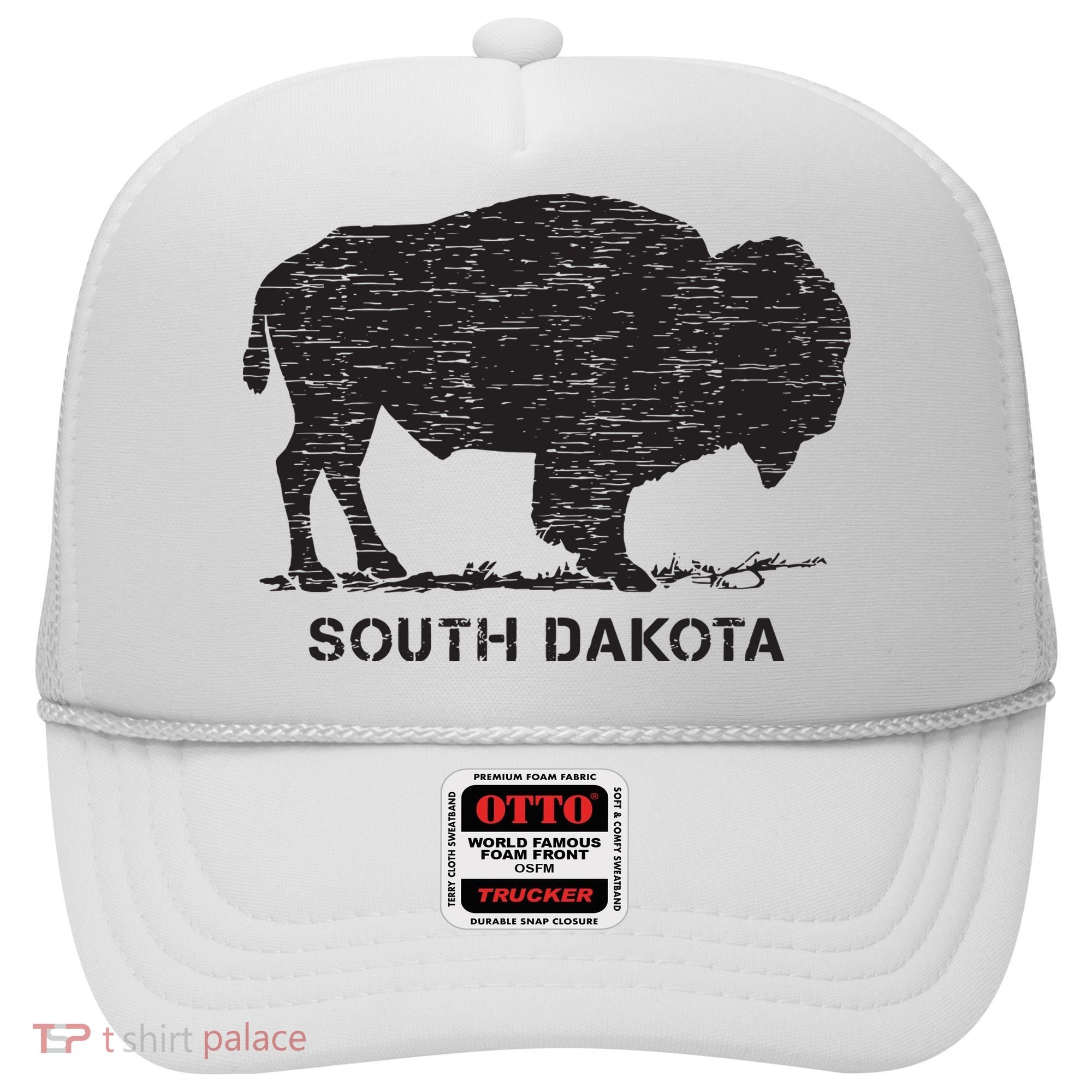 South Dakota And American Buffalo Bison Hat