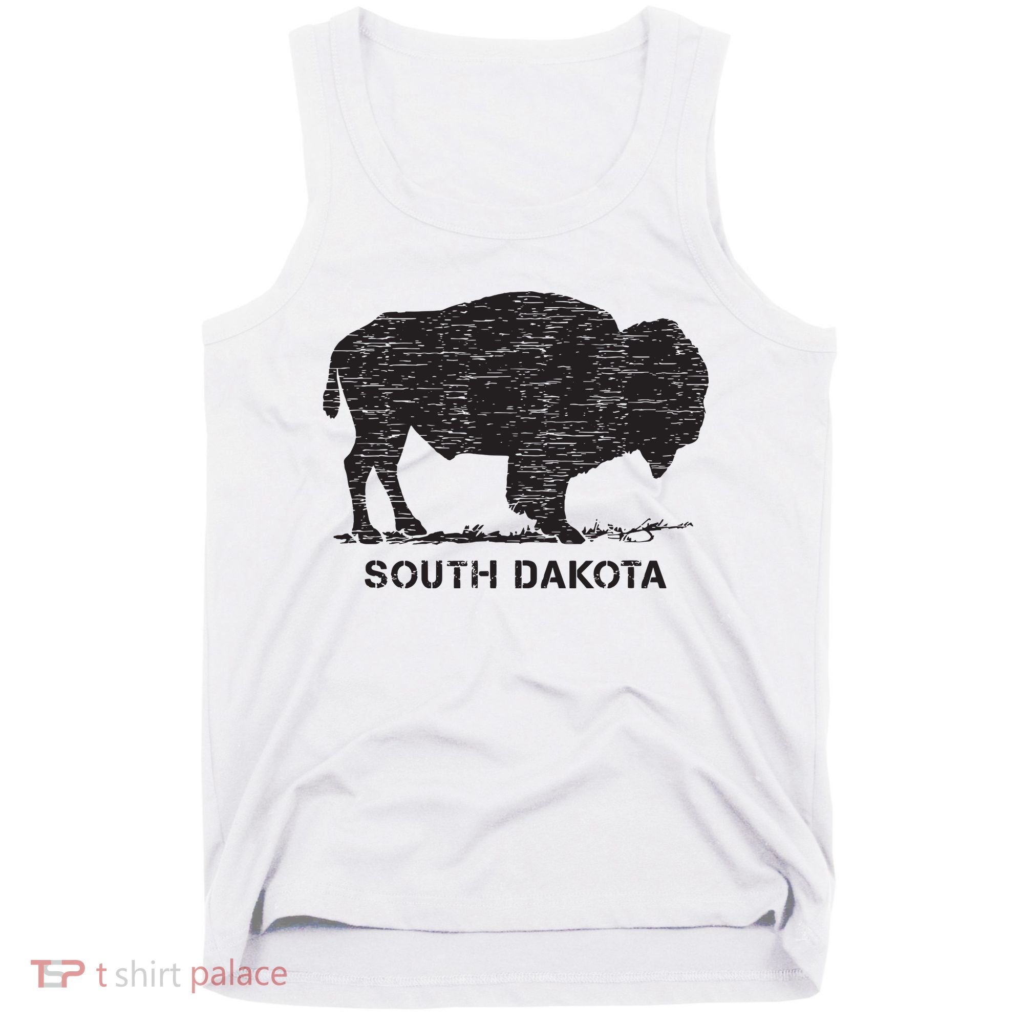 South Dakota And American Buffalo Bison Tank Top