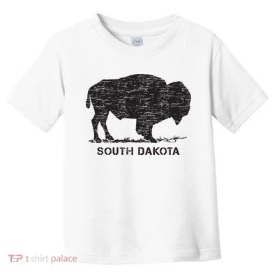 South Dakota And American Buffalo Bison Toddler T-Shirt