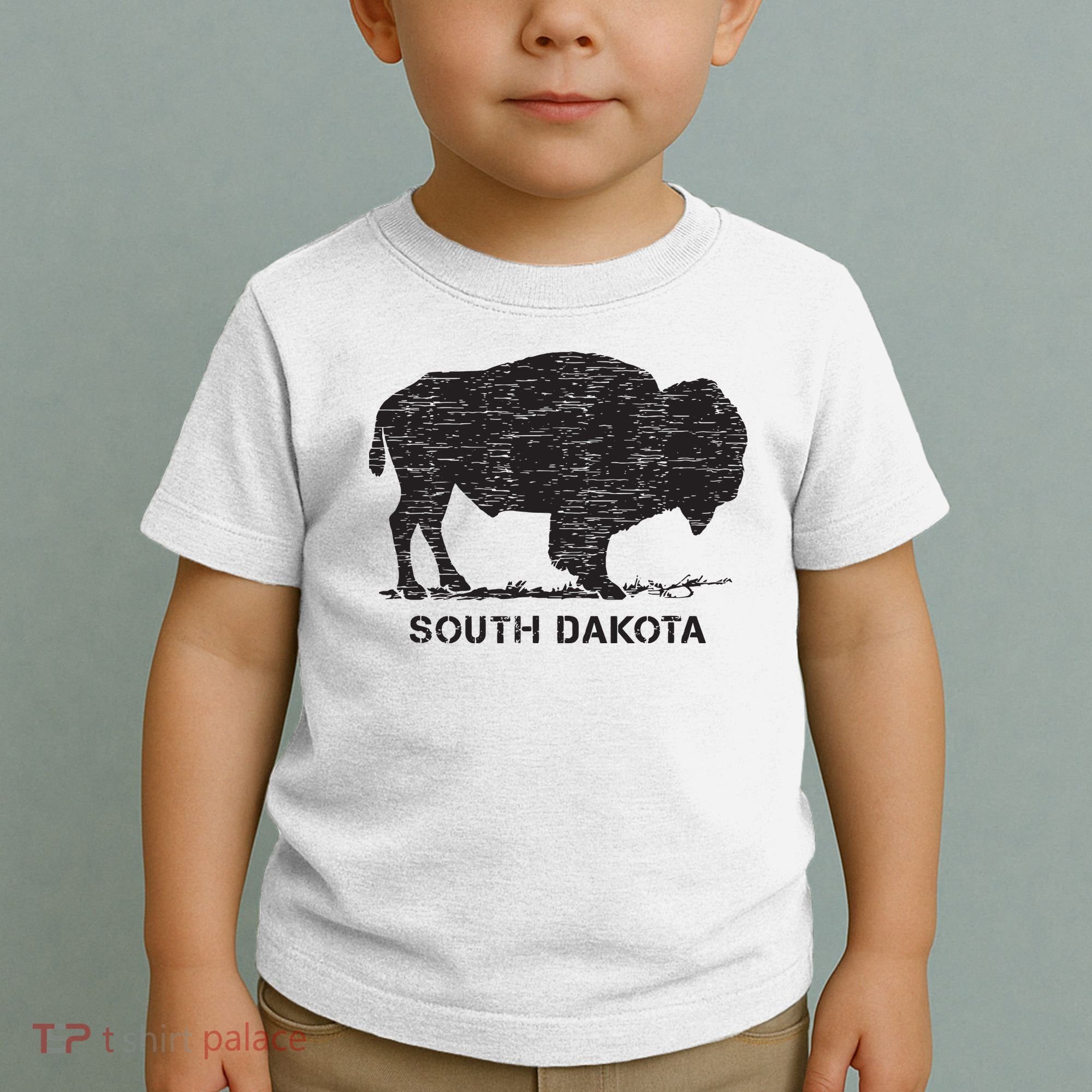 South Dakota And American Buffalo Bison Toddler T-Shirt