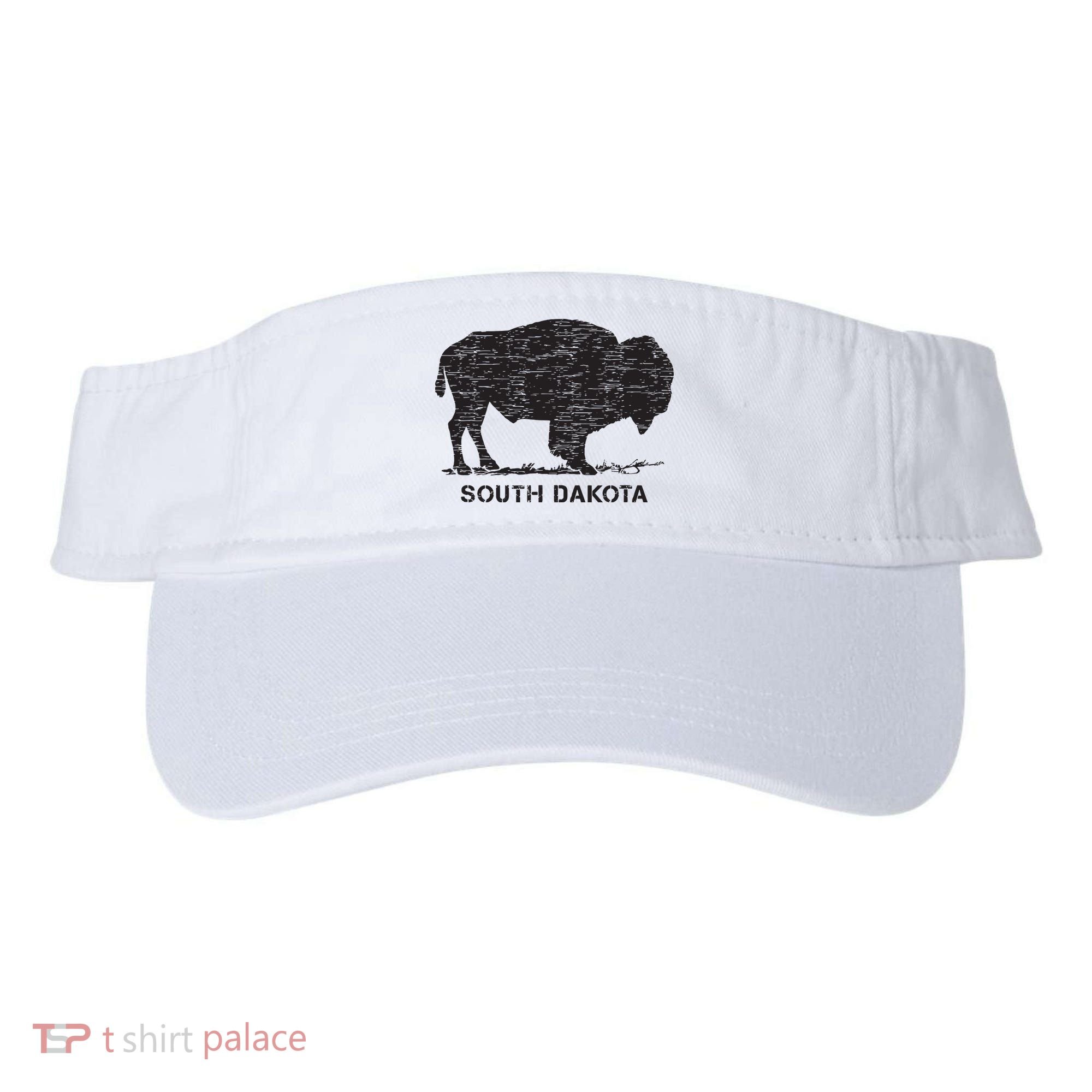 South Dakota And American Buffalo Bison Visor