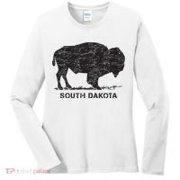South Dakota And American Buffalo Bison Women's Long Sleeve Shirt thumb 0