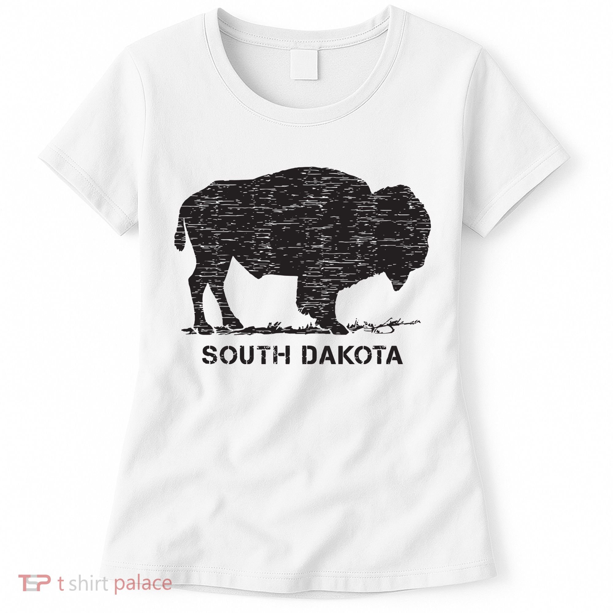 South Dakota And American Buffalo Bison Women's T-Shirt