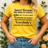 Sweet Dreams Are Made Of Cheese Who Am I To Diss A Brie Women's T-Shirt thumb 2