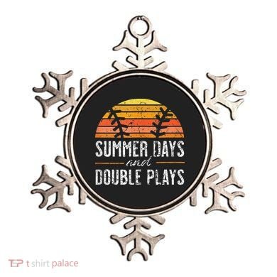 Summer Days and Double Plays Baseball Player Retro Vintage Ornament