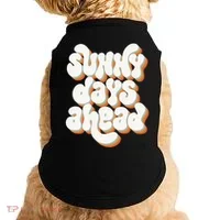 Sunny Days Ahead Retro Summer Doggie Tank thumb 0