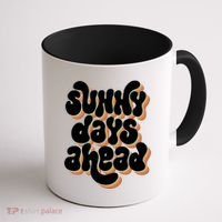 Sunny Days Ahead Retro Summer Coffee Mug thumb 1