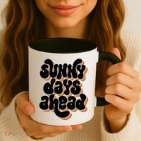 Sunny Days Ahead Retro Summer Coffee Mug thumb 3