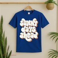 Sunny Days Ahead Retro Summer T-Shirt thumb 2