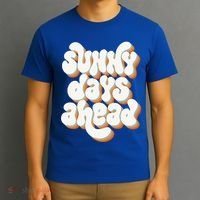 Sunny Days Ahead Retro Summer T-Shirt thumb 3