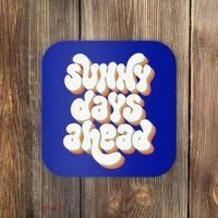 Sunny Days Ahead Retro Summer Coaster thumb 0