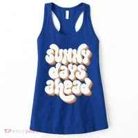 Sunny Days Ahead Retro Summer Women's Tank Top thumb 0