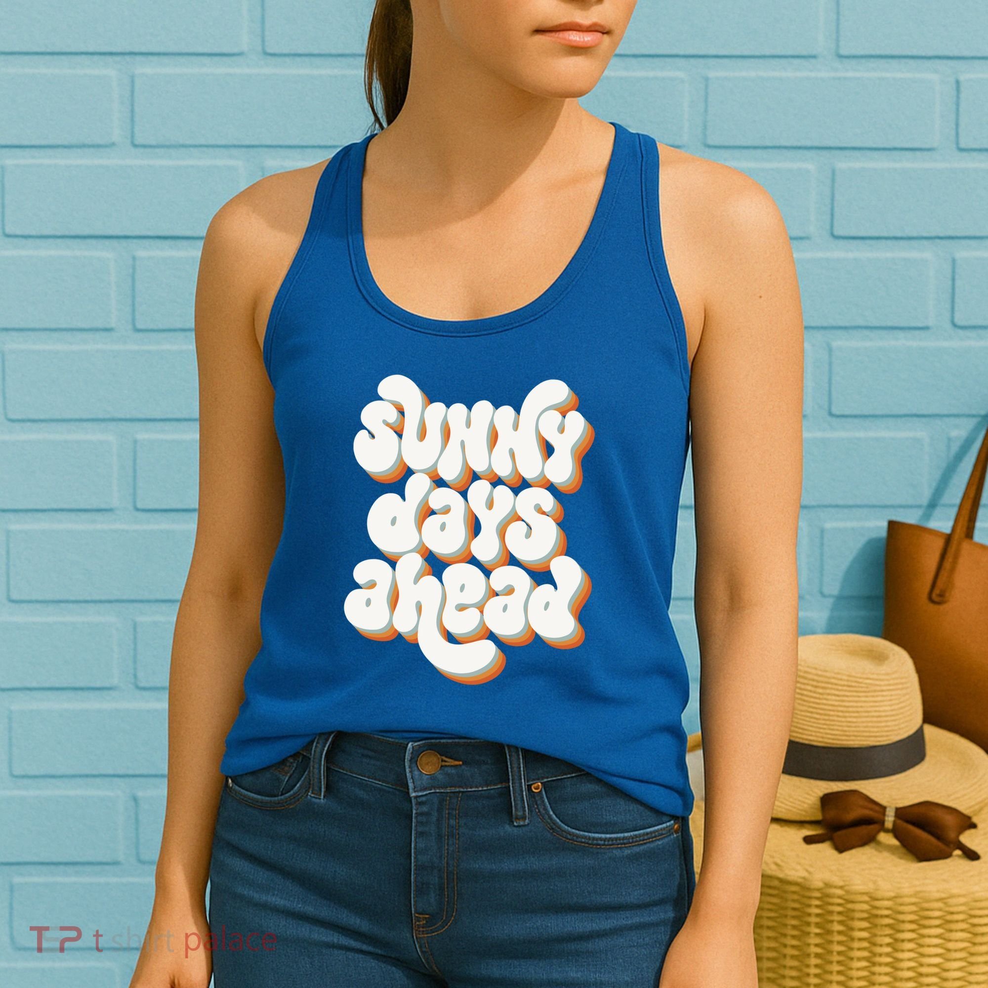 Sunny Days Ahead Retro Summer Women's Tank Top